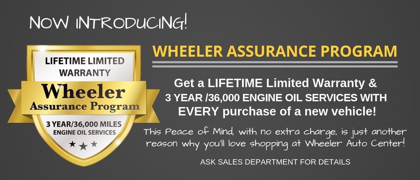Wheeler Assurance Program at Wheeler Auto Center in Yuba City CA