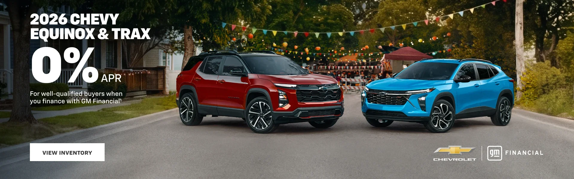 2026 Chevy Equinox and Trax. 0% APR for well-qualified buyer