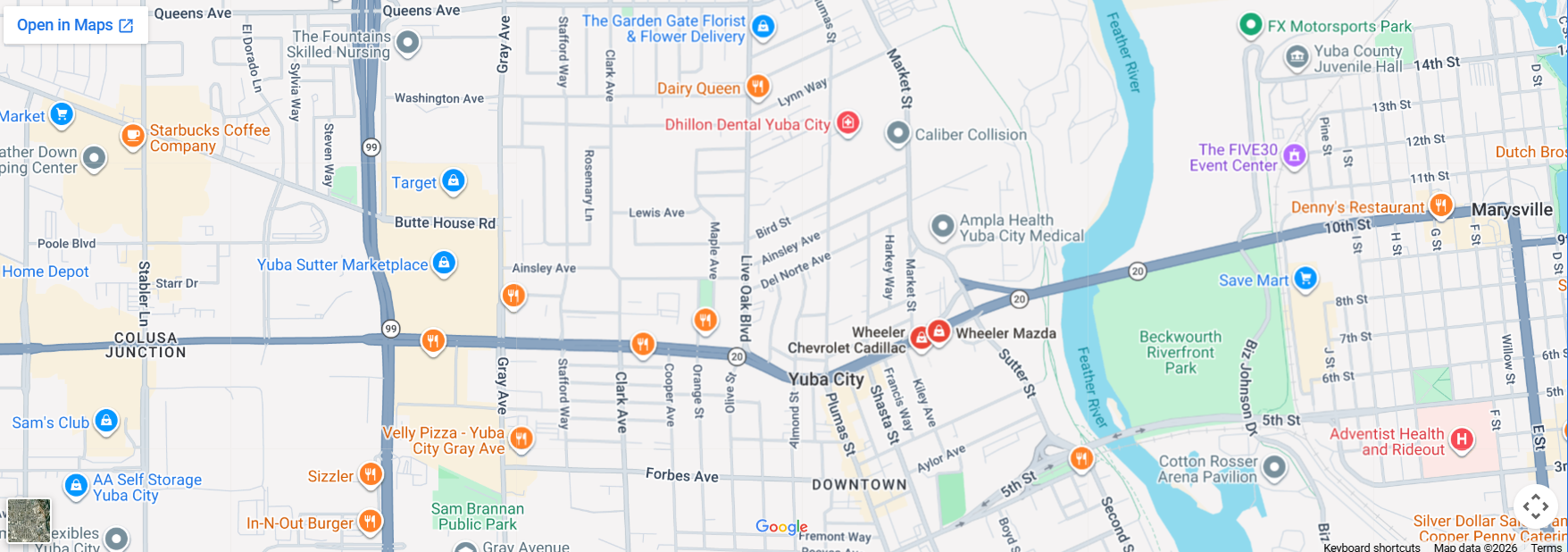 Wheeler Chevrolet Cadillac Mazda Location
