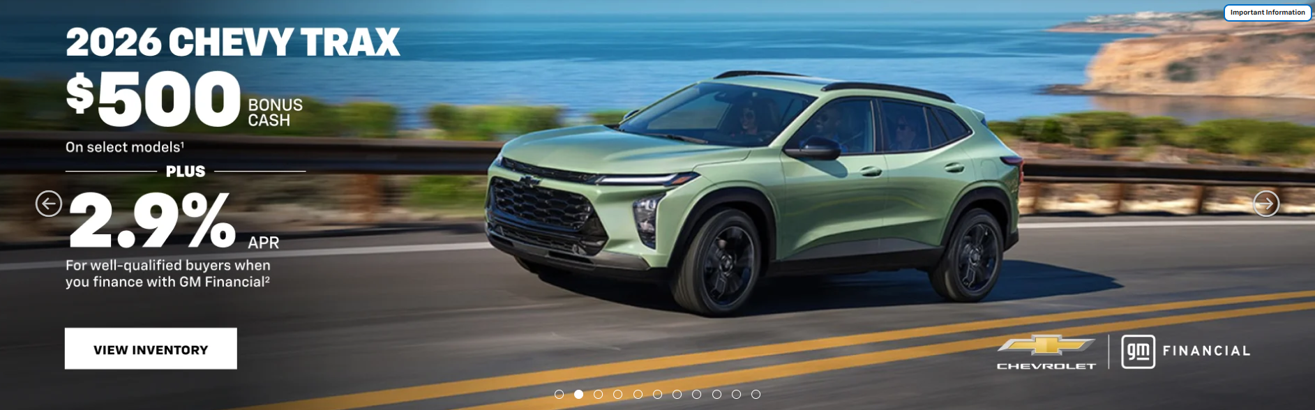 2026 chevy Trax bonus cash
