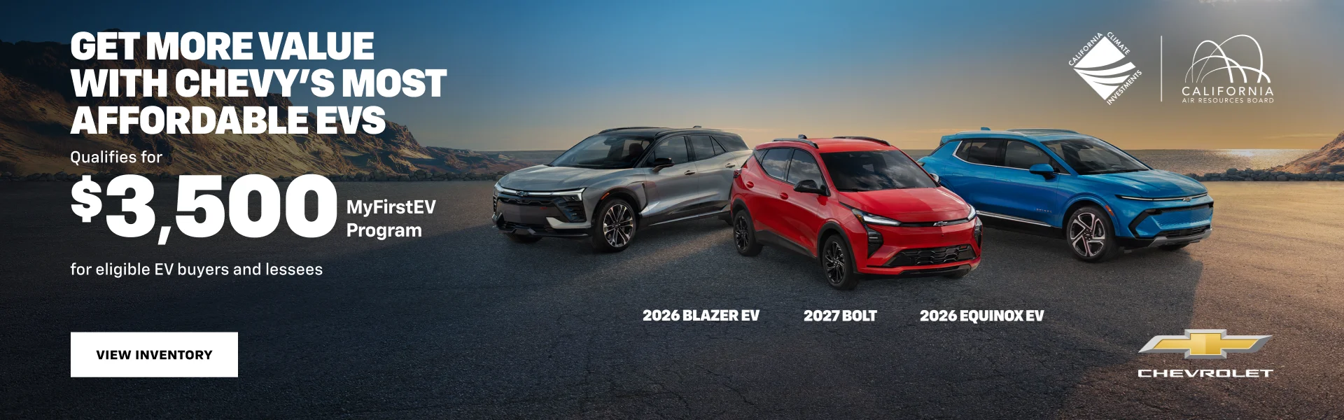 Get More Value With Chevy's Most Affordable EVs. Qualifies f