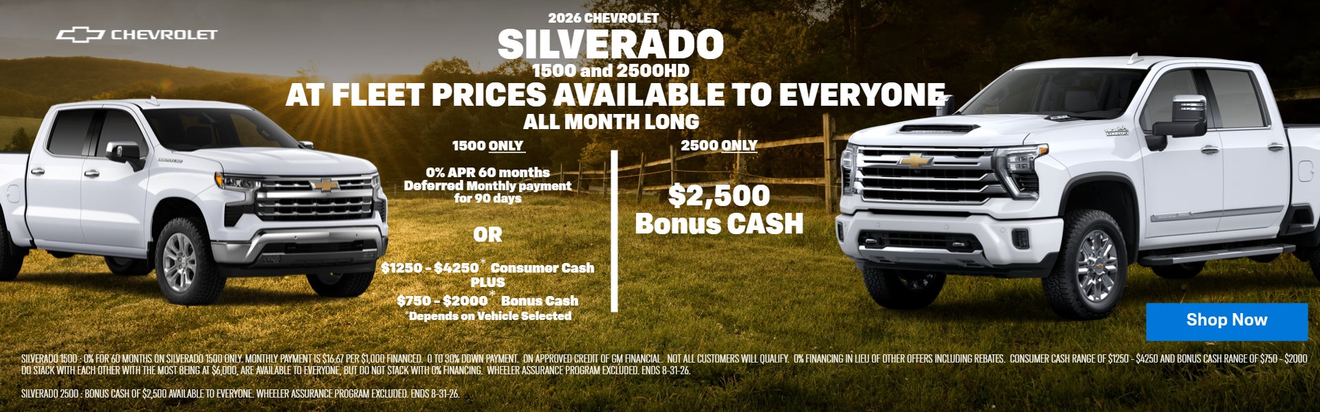 Fleet prices for all